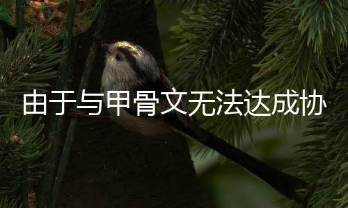 达成无法中心扩建协议由于与甲骨文计划取消数据