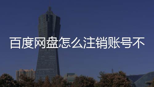 百度不满网盘怎么注销账号足