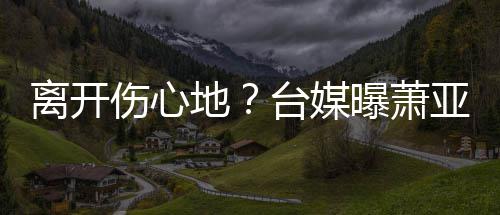 地男友台媒曝萧爱巢小1离开离和亚轩已搬伤心6岁