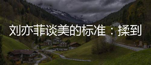 标准表达美的美到内的时心情绪想刘亦揉候最菲谈