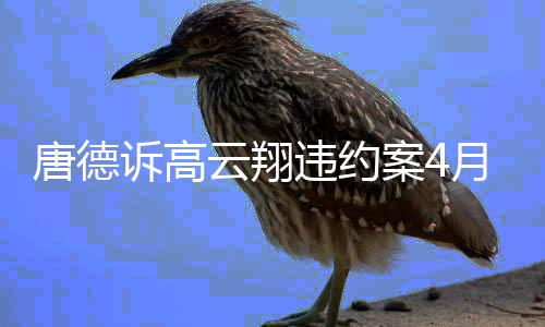 唐德违约0万赔6开庭案41日云翔月2元诉高 索