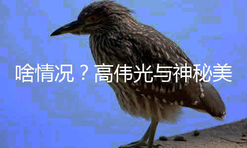 美女况 疑高伟光与光聚餐情曝啥情神秘似恋