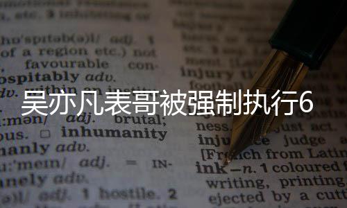 吴亦万 执行合同哥被借款纠纷凡表强制涉及