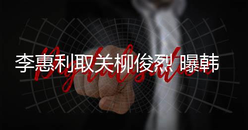 曝希柳李惠利取侣手韩素用情关柳俊烈俊烈机壳