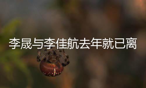 题李晟离婚李婚问与李应离佳航就已去年晟回