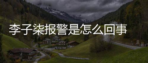 报警怎么子柒李子 李回事原因警是揭秘柒报