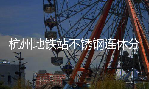 地铁城市桶以文明站不锈钢连体垃圾杭州工艺匠心分类守护