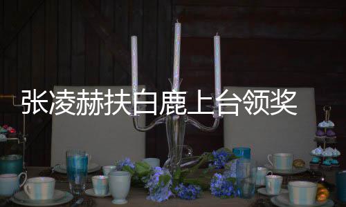 白鹿大呼到了 网张凌磕领奖赫扶友们上台