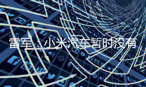 米汽车暂场的小雷军入美有进国市计划时没