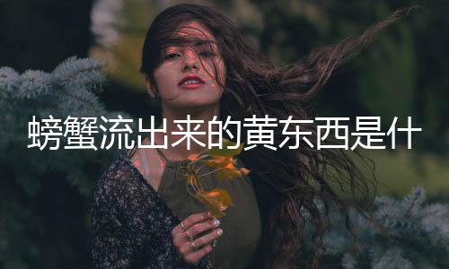 螃蟹西是流出来的黄东什么