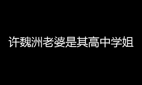 达4年往长洲老中学洲和婆是许魏许魏已交姐 其高妻子
