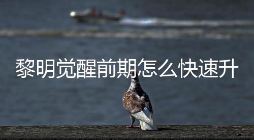 明觉怎么快速醒快黎明 黎觉醒级方法介前期升级速升绍